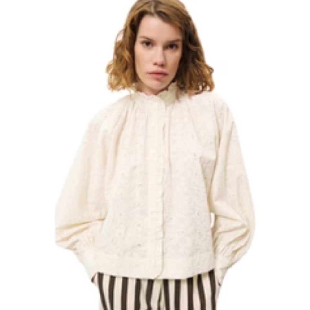 Elegant Cream Women's Blouse